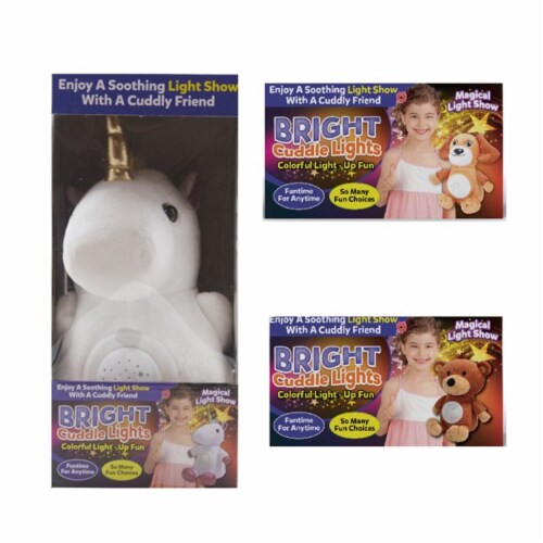 Bright Cuddle Lights - Colorful Light-Up Fun (Unicorn) Perspective: left