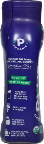 Pyure™ Plant Based Organic Chocolate Flavor Syrup Perspective: left
