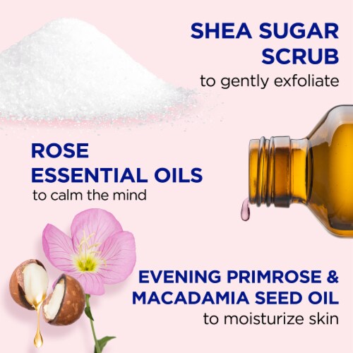 Dr Teal's® Rose Shea Sugar Scrub Perspective: left
