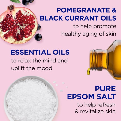 Dr Teal's® Pomegranate & Black Currant Foaming Bath With Pure Epsom Salt Perspective: left