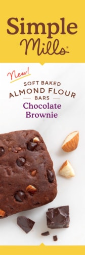 Simple Mills® Almond Flour Soft Baked Chocolate Brownie Bar Perspective: left