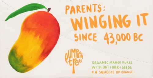 Pumpkin Tree™ Organic Mango Puree + A Squeeze of Orange Pouches Perspective: left