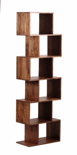 Sitswell Colton Asymmetric Six Cube Bookcase Perspective: left