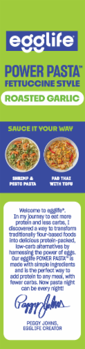 egglife® Roasted Garlic Fettuccine Style Pasta Perspective: left