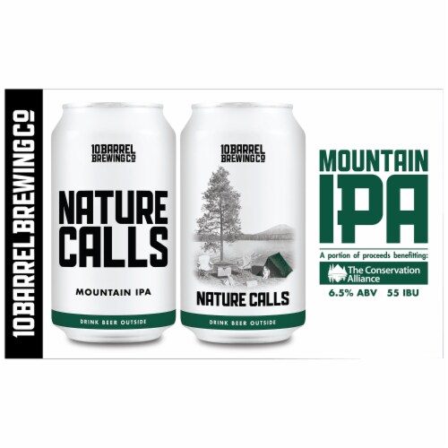 10 Barrel Brewing Co. Nature Calls Mountain IPA Perspective: left