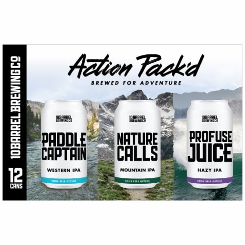 10 Barrel Brewing Co. Paddle Captain Nature Calls & Profuse Juice Action Pack'd Variety Pack Perspective: left