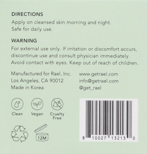 Rael Beauty Miracle Clear Barrier Cream Perspective: left