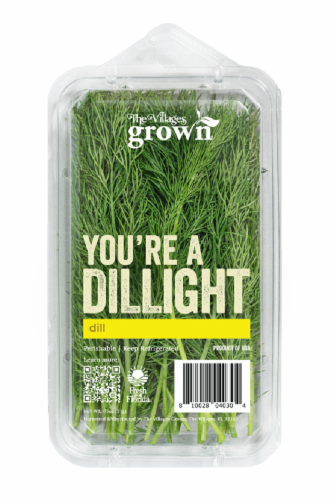 The Villages Grown Herbs Dill Clamshell Perspective: left