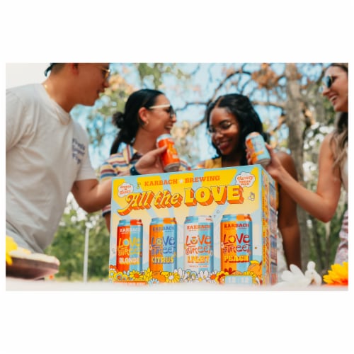 Karbach Brewing Company All the Love Beer Variety Twelve Pack 12 - 12 fl oz Cans Perspective: left