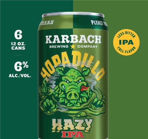 Karbach Brewing Co. Hopadillo Hazy IPA Perspective: left