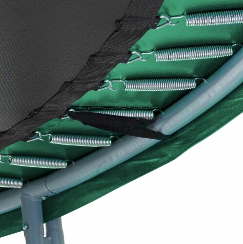 Super Spring Cover - Safety Pad, Fits 15 FT Round Trampoline Frame - Green Perspective: left