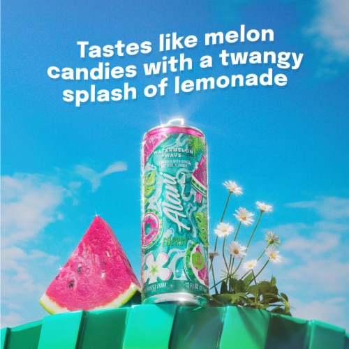 Alani NU Watermelon Wave Energy Drink Perspective: left
