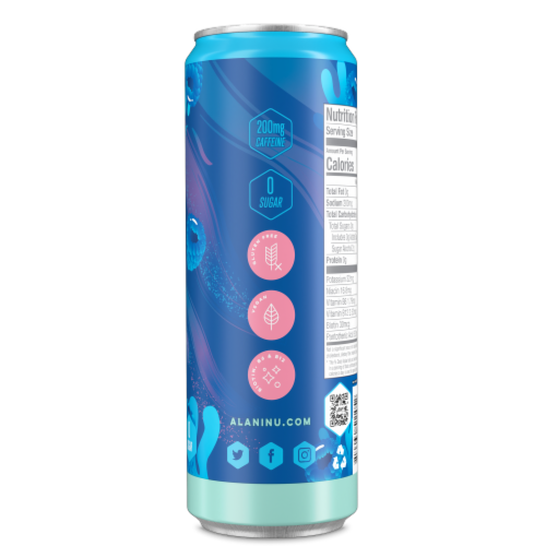 Alani Nu Breezeberry Energy Drink - 12 Fl Oz Perspective: left
