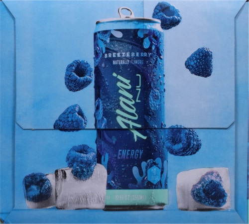 Alani NU Zero Sugar Breezeberry™ Energy Drink Multipack Cans Perspective: left