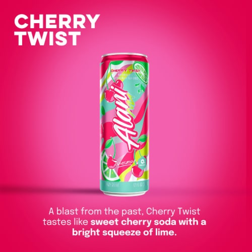 Alani Nu Cherry Twist Energy Drink Perspective: left