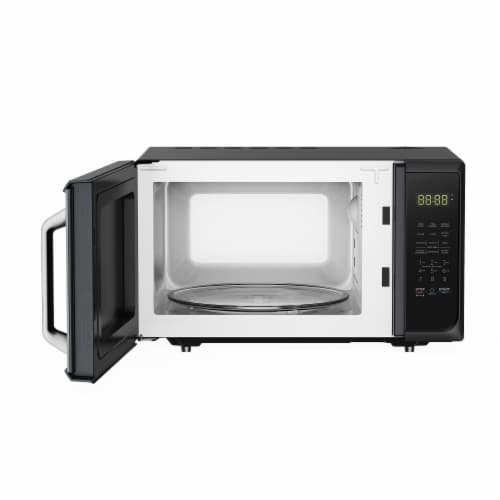 Black+Decker 0.9-Cubic Foot Pull Handle Microwave in Black