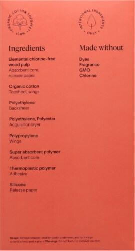 Cora™ Organic Cotton Ultra Thin Extra Long Overnight Pads Perspective: left