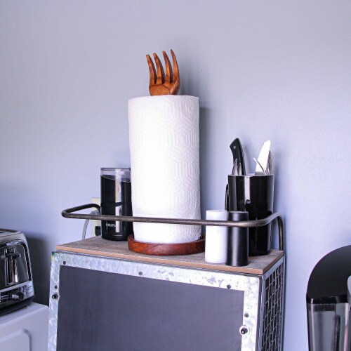 Paper Towel Holder Countertop, Wood Paper Towel Holder Stand