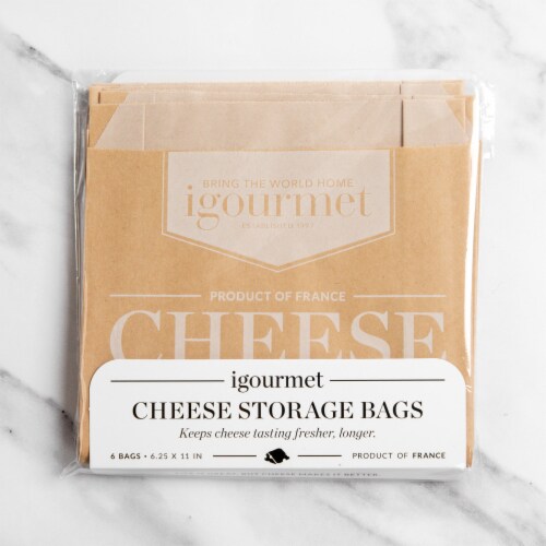 HoneyBee Goat Gouda - 10lb Whole Wheel - Cheese Storge Bag Set Perspective: left