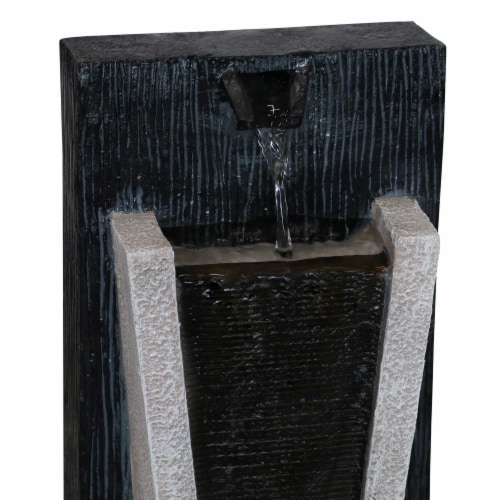 Tabletop Indoor Water Fountain LED Light 13  Gentle Virtue Spa Zen Table Decor Perspective: left