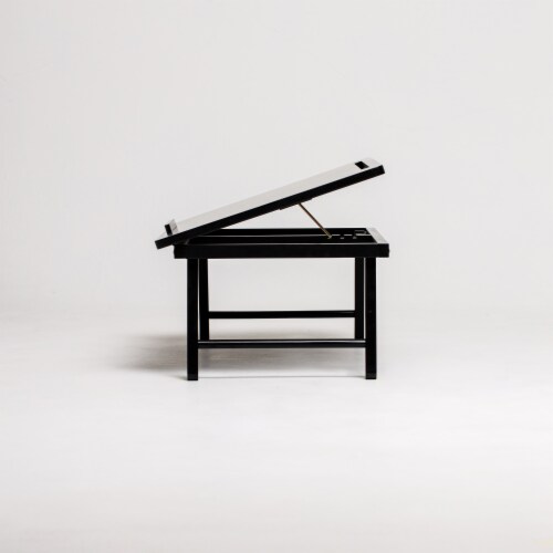Lada Black Adjustable Laptop Desk Bed Tray Perspective: left