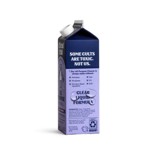 Cleancult All Purpose Wild Lavender Cleaner Refill Perspective: left