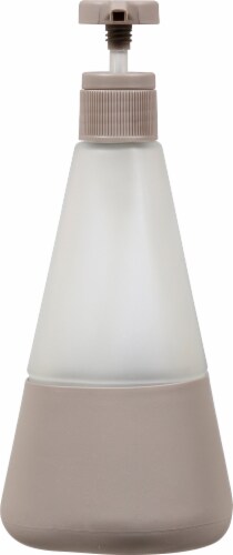 Cleancult Gray Glass Liquid Dish Soap Bottle Perspective: left