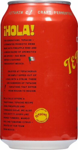 De La Calle!™ Tepache™ Picante Mango Chili Beverage Perspective: left