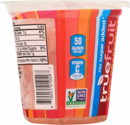 Sundia® True™ Fruit® No Sugar Added Ruby Grapefruit Cup Perspective: left