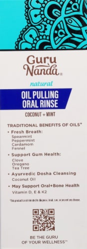Guru Nanda® Whitening Coconut + Mint Pulling Oil Perspective: left