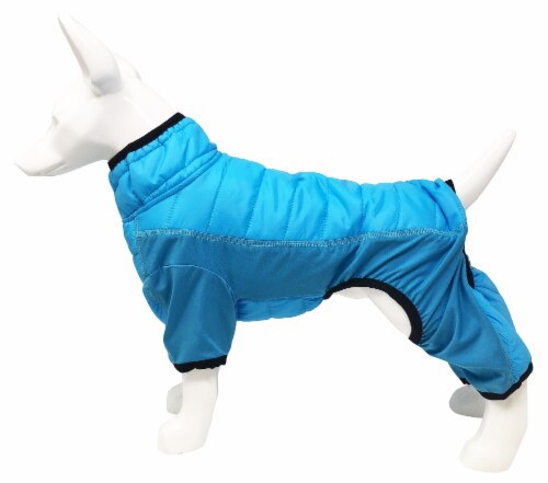 Pet Life Aura-Vent Lightweight 4-Season Stretch and Quick-Dry Full Body Dog Jacket Perspective: left