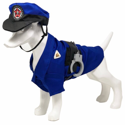 Pet Life Pawlice Pawtrol Police Pet Dog Costume Uniform Perspective: left