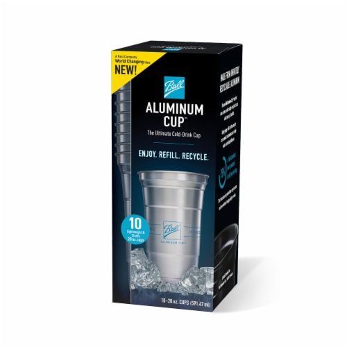 Ball Aluminum Cup, 20 Ounce - 10 cups