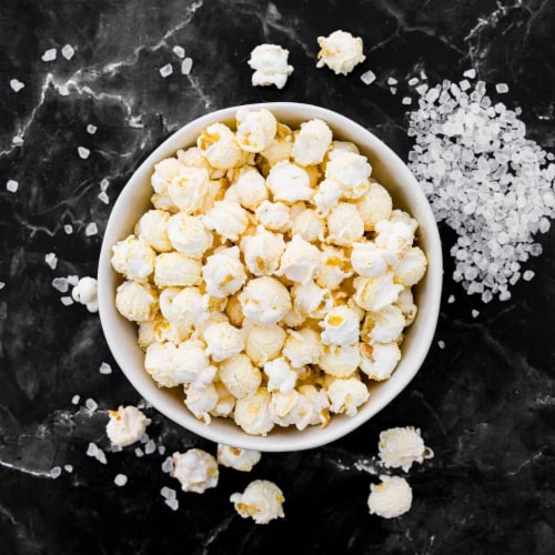 Snackergy PRO POP® High Protein Popcorn Snack, Sea Salt (5ct) Perspective: left