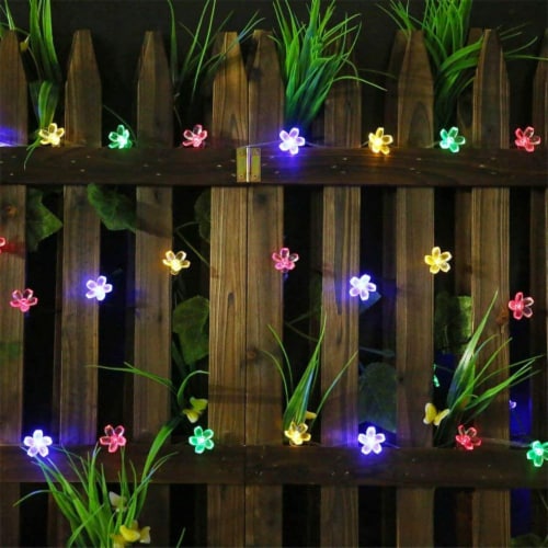Outdoor flower string lights hotsell