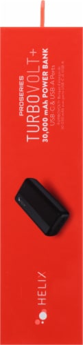 Helix Pro Series Turbovolt+ 30000 mAh Power Bank Perspective: left