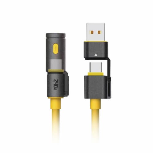 Helix 240W USB-C Flashlight Cable Perspective: left