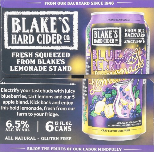 Blake's Blueberry Lemonade Hard Cider Perspective: left
