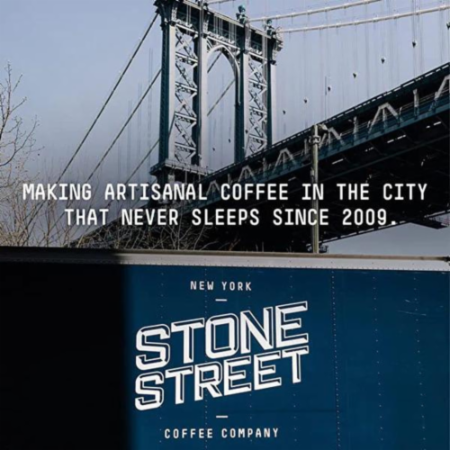 Stone Street Coffee Amaretto Perspective: left