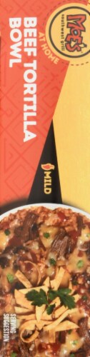 Moe's Beef Enchilada Bowl Frozen Meal Perspective: left