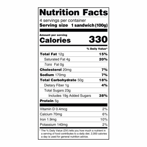 Eggo Ice Cream Sandwich- Chocolate, 4 ct / 3 fl oz
