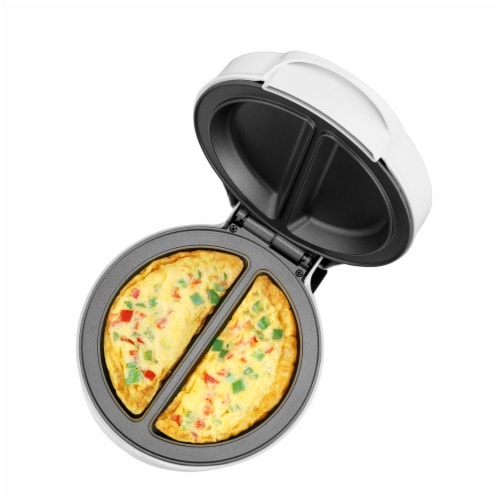 2-Section Omelet Maker White Holstein Housewares Perspective: left