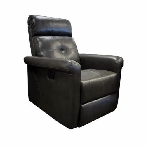 Sitswell Easton Swivel Glider Recliner - Charcoal Perspective: left