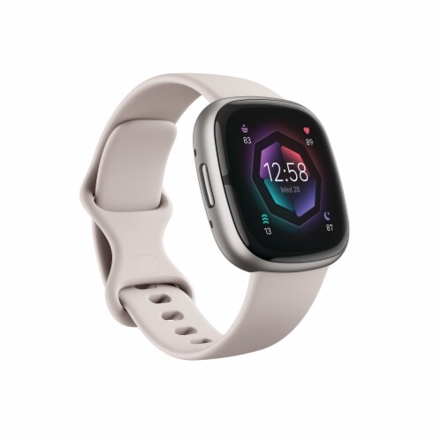 Fitbit Sense 2 Smartwatch - Lunar White Perspective: left