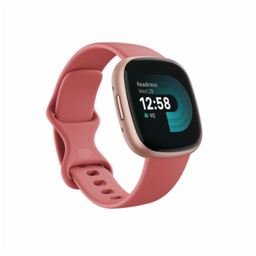 Fitbit Versa 4 Smartwatch-Pink Perspective: left