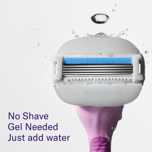 Flamingo Moisture Plus Women's Razor With Razor Blade Cartridges Perspective: left