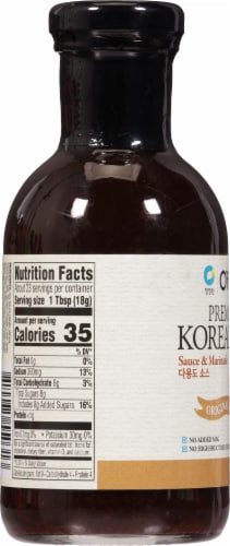 Ofood Korean BBQ Sauce and Marinade Perspective: left