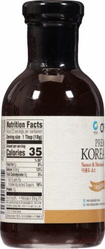 Ofood Korean BBQ Sauce and Marinade Perspective: left