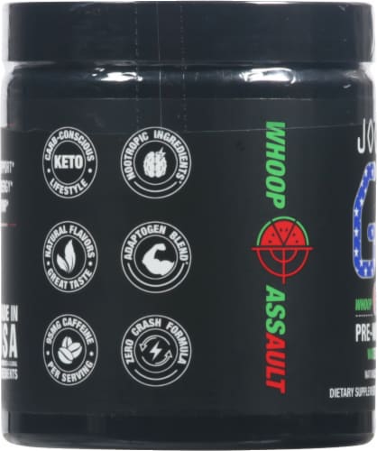 Jocko Fuel Go Watermelon Pre-Workout Perspective: left