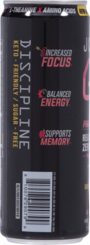 Jocko GO Pink Lemonade Energy Drink Can Perspective: left